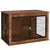 Buy Dog Crate Furniture with Flip-up Top, 2 Doors, for Large Dogs, 98 x 60 x 65.5cm, Rustic Brown