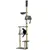 Buy Floor to Ceiling Cat Tree for Indoor Cats, 6-Tier Play Tower Climbing Activity Center with Scratching Post, Platforms, Bed, Hammock, Adjustable Height 230-250cm, Grey