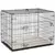 Buy Foldable Dog Crate with 2 Doors with Tray, Soft Cushion, for Small Dogs, 76 x 53 x 60, Black