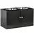 Buy Raised Pet Feeder, with Two Bowls, Storage - Black