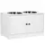 Buy Raised Pet Feeder, with Two Bowls, Storage - White