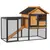 Buy Rabbit Hutch Guinea Pig Hutch Wood-metal Elevated Guinea Pig House Pet Bunny Cage for Outdoor 122 x 63 x 92cm Light Yellow