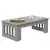 Buy Raised Dog Feeding Bowls with Stand, Stainless Steel for  Extra Small and Small Dog, 44L x 24W x 15H cm - Grey