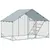 Buy Walk in Chicken Run w/ Cover, Feeding Door, Hanging Feeder, Perch, for 6-8 Poultry