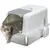 Buy Stainless Steel Cat Litter Box with Removable Lid, Scoop, Filter Bags, for Larger Cats, White