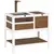 Buy Wooden Tortoise House, with Shelter, Run, Shelf, Lamp Holder, Tray - Brown