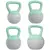 Buy 4kg/6kg/8kg/10kg Soft Kettlebell, Kettle Bell with Non-Slip Handle, for Home Gym, Strength Training, Cardio - Grey and Green
