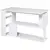 Buy HOMCOM Corner Computer Desk, L Shaped Desk with 360° Rotating Bookshelf, 120L x 110W x 74.5H cm, White