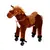 Buy HOMCOM Plush Walking Horse Ride On Toy with Wheels and Realistic Sounds Rocking Horse for Girls Boys 2+ Years Old, 50cm Tall, Brown