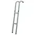 Buy HOMCOM 6-10ft Trampoline Ladder Galvanized w/ Non-slip Mat