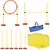 Buy Pawhut Dog Agility Equipment Portable Pet Training Obstacle Set for Dogs 5 Pieces w/ Adjustable High Jumping Pole, Jumping Ring, Weave Poles, Tunnel