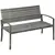Buy Outsunny 2 Seater Poly Rattan Garden Bench, All Weather Wicker Garden Loveseat, Outdoor Seating Bench with 240 Load Capacity, Backrest and Armrests for Patio, Terrace, Balcony, Grey