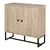 Buy HOMCOM MDF 2-Tier Storage Cabinet Steel Frame Handles Tabletop Unique Home Style Organiser, 80H x 80L x 29.5Wcm-Oak