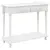 Buy HOMCOM Console Table Modern Sofa Side Desk with Storage Shelves Drawers for Living Room Entryway Bedroom White