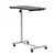 Buy Height Adjustable Over Bed Table with Wheels, C Shaped Laptop Desk, Portable Hospital Bed Table for Living Room, Bedroom, Black