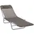Buy Outsunny Outdoor Foldable Sun Lounger, Adjustable Backrest Garden Recliner Sun Lounger Chair with Headrest Pillow, Coffee