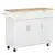 Buy Kitchen Island Utility Cart, with 2 Storage Drawers & Cabinets for Dining Room, White