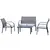 Buy Four-Piece Minimal Garden Patio Set - Grey