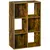 Buy Industrial Style Storage Shelf, Bookcase, Bookshelf with 6 Compartments, Freestanding Shelving Unit for Living Room, Home Study, Rustic Brown