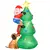 Buy 6ft Inflatable Christmas Tree, LED Lighted with Santa Claus Dog for Home Indoor Outdoor Garden Lawn Decoration Party Prop