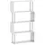 Buy S Shape Bookcase, 5 Tiers Bookshelf, Modern Freestanding Storage Shelf for Home Office, Study, Living Room, 80 x 30 x 145cm, White