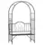 Buy Garden Metal Arch Bench Outdoor Patio Rose Trellis Arbour Pergola for Climbing Plant Antique Style 2-Seater Chair, Black