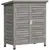 Buy Outsunny Garden Shed Wooden Garden Storage Shed 2 Door Unit Solid Fir Wood Garage Tool Organisation Cabinet, 87L x 46.5W x 96.5Hcm, Grey
