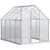 Buy Outsunny 190 x 253 cm Walk-In Polycarbonate Greenhouse - Silver-Tone