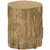Buy Tree Stump End Table, Round Concrete Side Table for Indoor and Outdoor Use, Natural Wood Effect