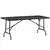 Buy Outsunny Folding Garden Dining Table for 6, Rectangular Outdoor Dining Table with HDPE Tabletop, Foldable Garden Table with Steel Frame for Balcony, Porch, Charcoal Grey
