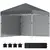 Buy Outsunny 3 x 3 (M) Pop Up Gazebo, UPF 30+ with 2 Sidewalls, Leg Weight Bags and Wheeled Bag, Height Adjustable Party Tent Event Shelter for Garden, Patio, Dark Grey
