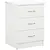 Buy Three-Drawer Simple Bedside Table - White