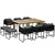 Buy 10 Seater Rattan Cube Garden Furniture Set with Wood Grain Plastic Top Table, Black