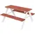 Buy Kids Picnic Table, Wooden Table and Bench Set, Kids Garden Furniture for Patio Aged 3-8 Years Old, Brown