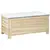 Buy 155L Outdoor Storage Box with Metal Top and Shutter Walls, Wooden Outside Tool organiser Container, for Garden, terrace