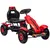 Buy Pedal Go Kart, Kids Ride On Racer with Adjustable Seat, Inflatable Rubber Tyres, Handbrake for Ages 5-12 Years - Red