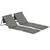 Buy Outsunny Set of 2 Foldable Garden Beach Chair Mat, Outdoor Sun Lounger Seats with Adjustable Back, Magazine Pocket, Carry Strap