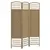 Buy 3 Panel Folding Room Divider, Privacy Screen, Paravent Partition Separator for Living Room, Bedroom, Natural Wood