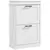 Buy Two-Drawer Minimalistic 10-Shoe Cabinet - White