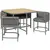 Buy Outsunny 4-Seater Rattan Cube Garden Furniture Set with Cushions - Grey