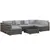 Buy Outsunny Seven-Piece Rattan Garden Set, with Glass-Top Table - Mixed Grey