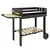 Buy Outsunny Charcoal BBQ Grill, Barbecue Trolley with Double Adjustable Grill, Side Table, Storage Shelf and Wheels for Outdoor Garden Party Cooking, Black