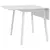 Buy Solid Wood Folding Dining Table, Drop Leaf Table for 2-4 People, Rectangle Kitchen Table for Small Space, White