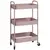 Buy HOMCOM Three-Tier Steel Storage Trolley - Pink