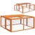 Buy Wooden Folding Rabbit Hutch, for 2-3 Rabbits - Orange