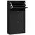 Buy Modern Compact Three-Drawer Shoe Storage Cabinet - Black