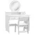 Buy Kids Dressing Table Set Kids Make up Table with Stool and Mirror, Storage Drawers, Gift for Aged 3-8