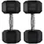 Buy HOMCOM 2x12.5kg Rubber Hex Dumbbell Portable Hand Weights Dumbbell Home Gym Workout Fitness Hand Dumbbell