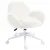 Buy Makeup Vanity Chair, Cute Fluffy Desk Chair with Rolling Wheels for Bedroom Living Room, Cream White