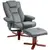 Buy Faux Leather Manual Recliner and Footstool Set - Grey